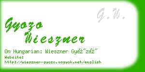 gyozo wieszner business card